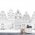 A5500180 03 estahome-amsterdamse-grachtenhuizen-behang-zwart-wit-sfeer Tangara groothandel voor de kinderopvang